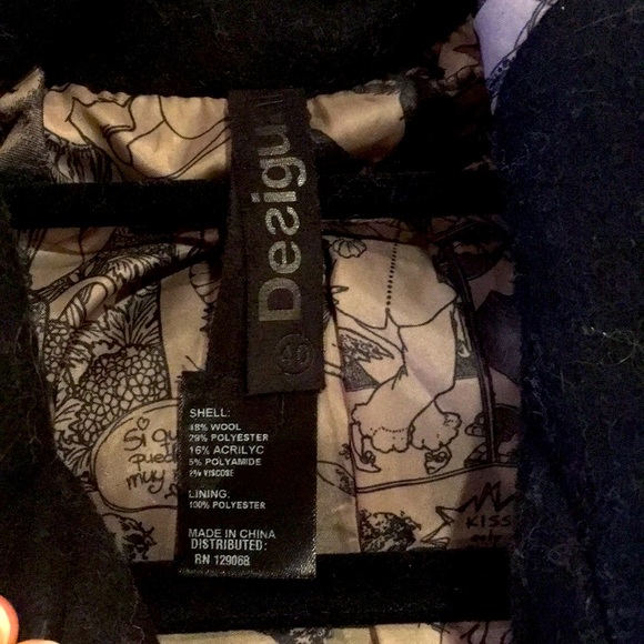 Desigual Wool Coat - Picture 4 of 4